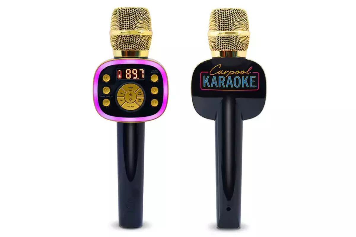 Singing Machine Carpool Karaoke Mic 2.0, Gold