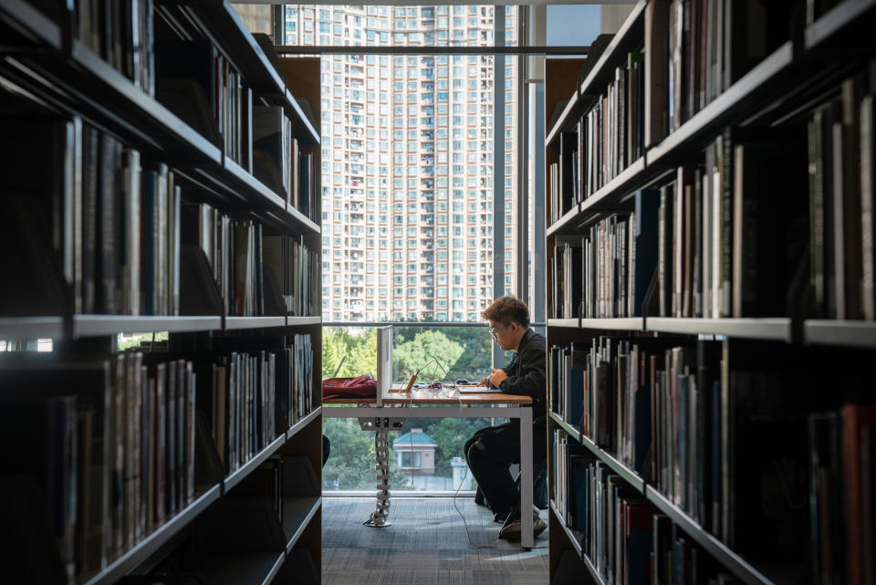 Inside the NYU Shanghai Campus (Yan Cong / Bloomberg via Getty Images file)