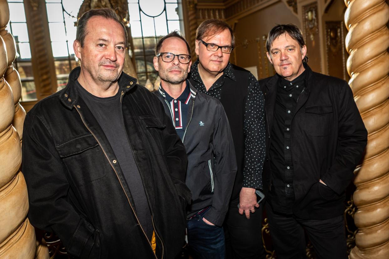 Robin Wilson, second from left, with The Smithereens