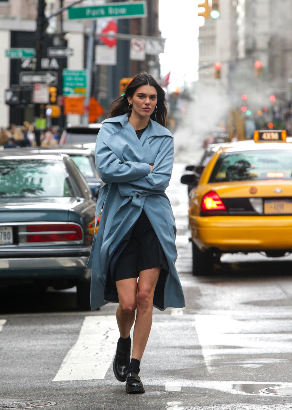 NEW YORK, NY - OCTOBER 8: Kendall Jenner is seen walking down the street on October 8, 2023 in New York, New York. (Photo by MEGA/GC Images)