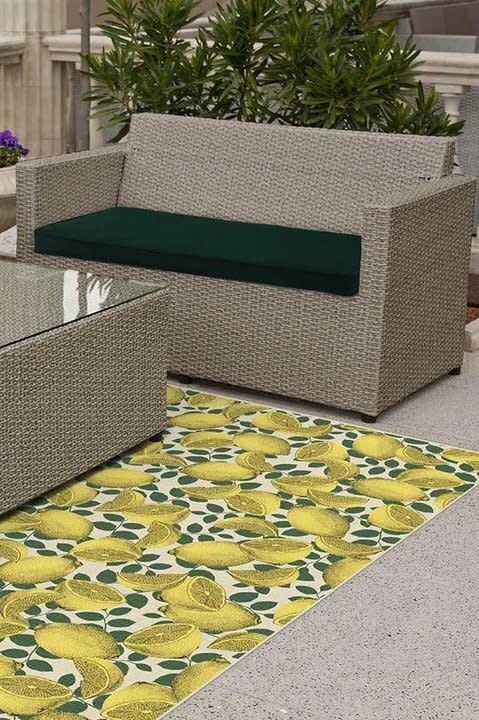 ruggable outdoor limoncello yellow rug