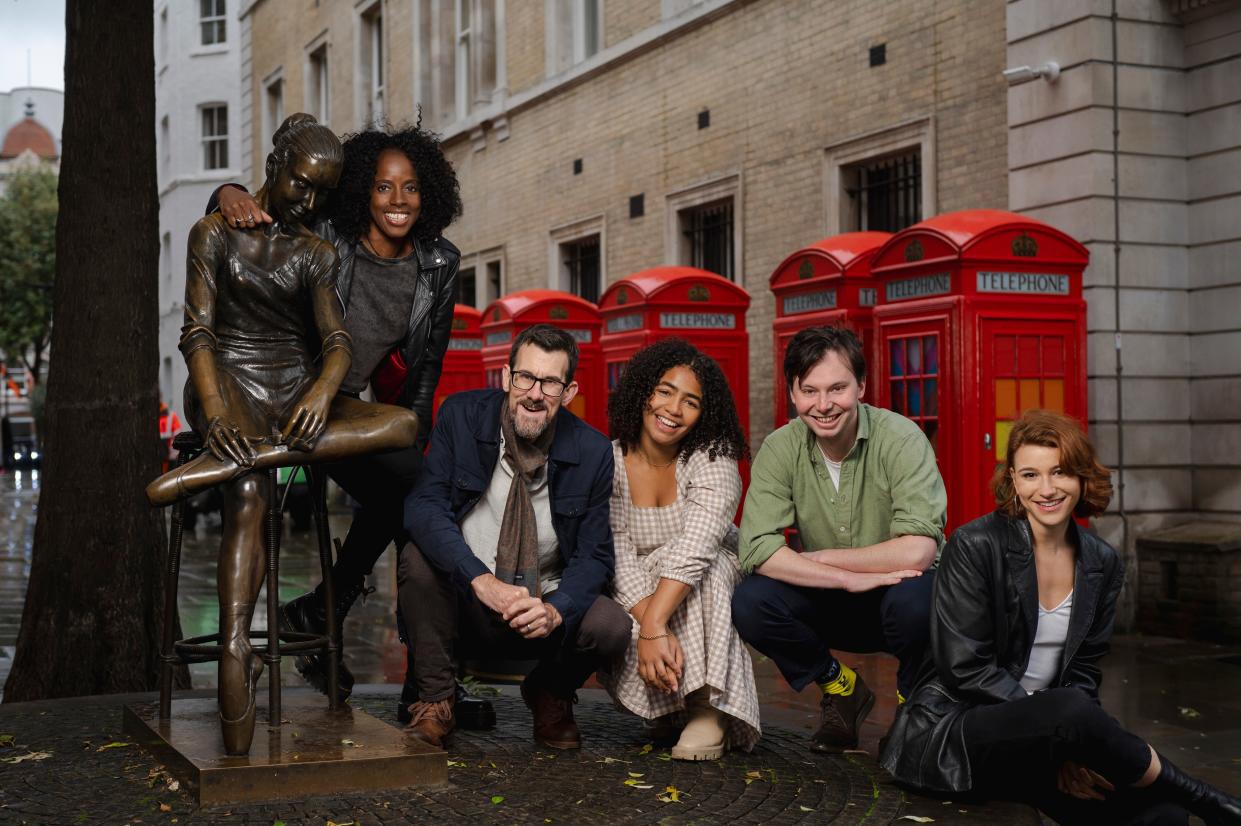 Actors From The London Stage — Natasha Bain, left, Michael Wagg, Anna Crichlow, Sam Hill and Lucy Reynolds — presents “A Midsummer Night’s Dream” from Jan. 24 to 26, 2024, at the University of Notre Dame’s DeBartolo Performing Arts Center.