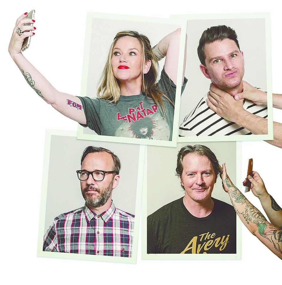 Kay Hanley, top left, is the frontwoman for Boston alt-rockers Letters to Cleo.
