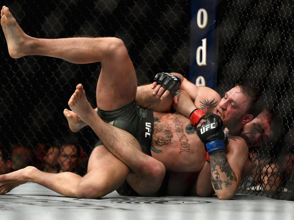 McGregor lost via submission in the fourth round (Getty)