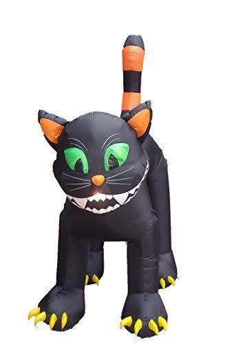 Animated Inflatable Black Cat