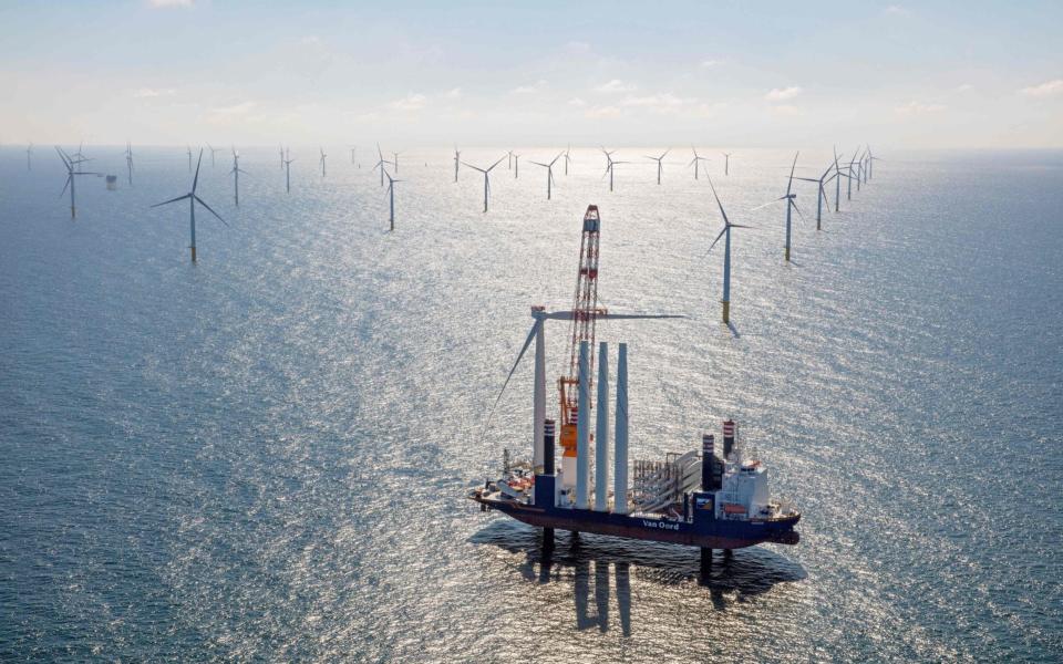 Offshore wind power has emerged as a key success story in the green growth agenda - AFP