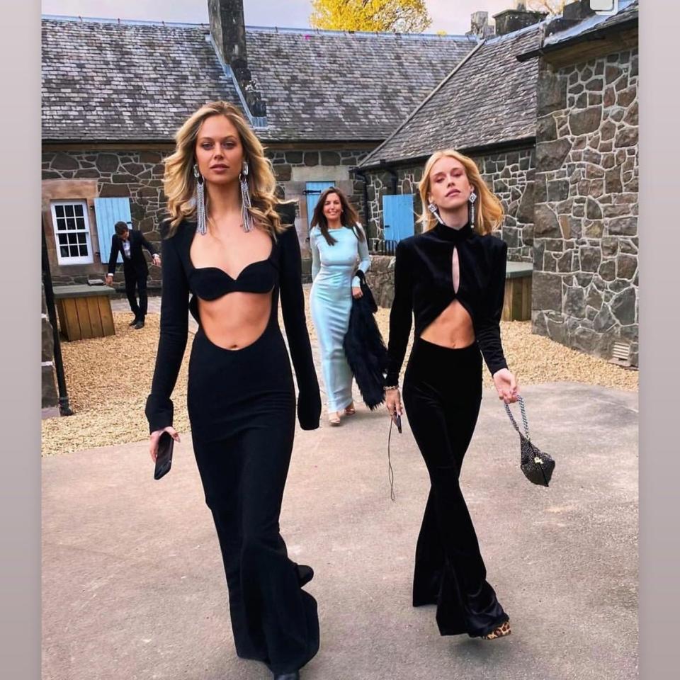 Jessica Clarke and Mary Charteris attend the celebrations