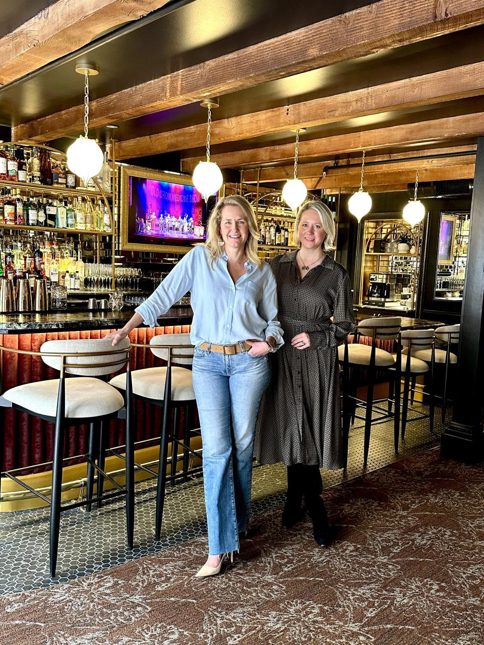 The Music Hall Executive Director Tina Sawtelle and Associate Executive Director Ashleigh Tucker Pollock in the new Members Club.