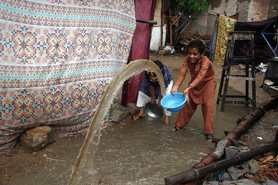 Flash-floods and heavy monsoon rain in Pakistan