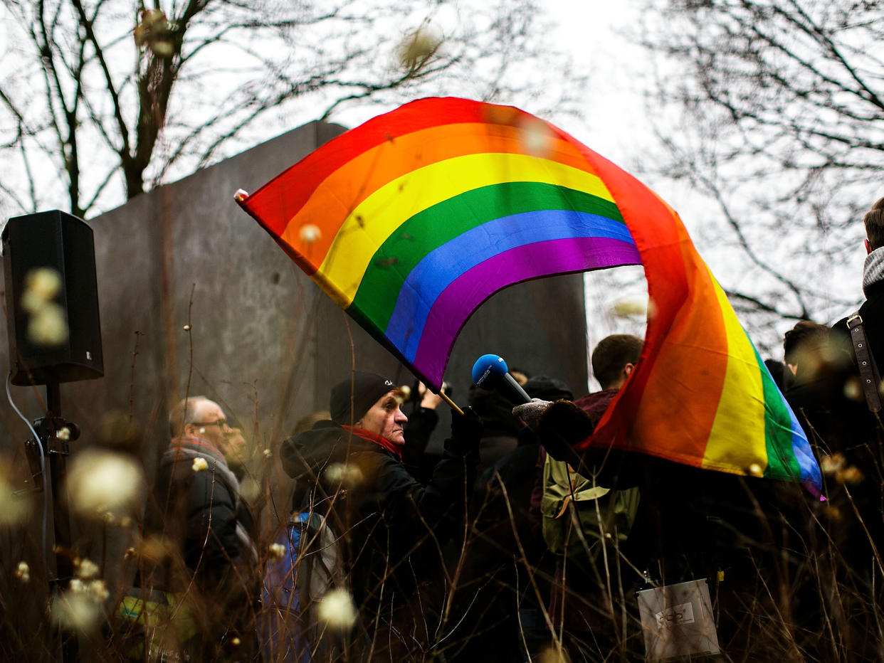 Thousands of gay men and lesbians were sent to concentration camps but the law was not repealed: Getty Images