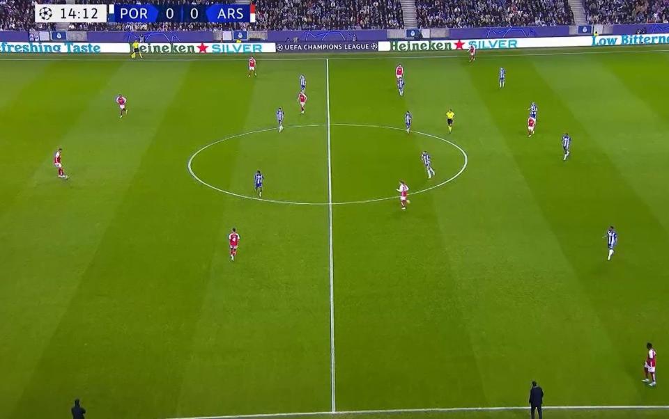 Porto vs Arsenal line-up