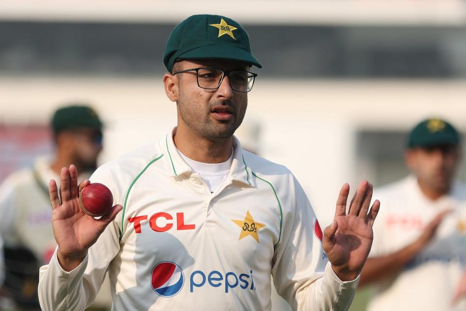 Star of the show: Pakistan spinner Abrar Ahmed shone on his debut against England (Getty Images)