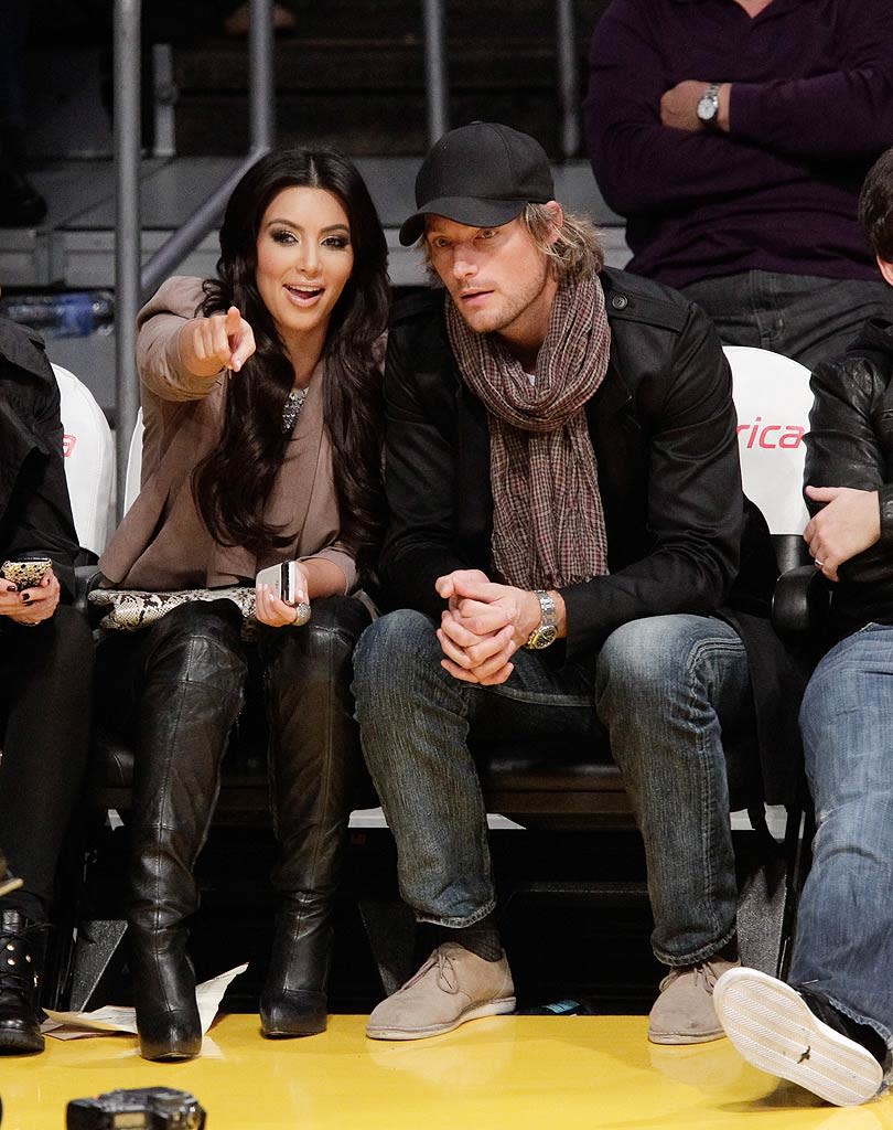 Kim Kardashain and Gabriel Aubry