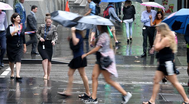 Australia's east coast is set to be battered by a massive storm, bringing hail and a dumping of rain. Photo: AAP