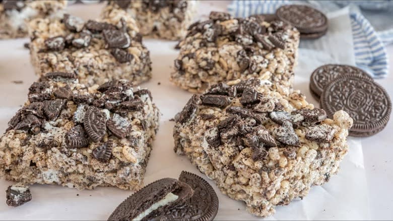 Easy Oreo Rice Krispie Treats