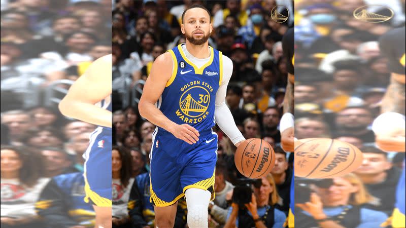 勇士柯瑞（Stephen Curry）。（圖／翻攝自勇士推特）