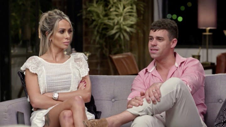 MAFS' Stacey defended Michael following the cheating scandal between him and Hayley. Photo: Channel 9