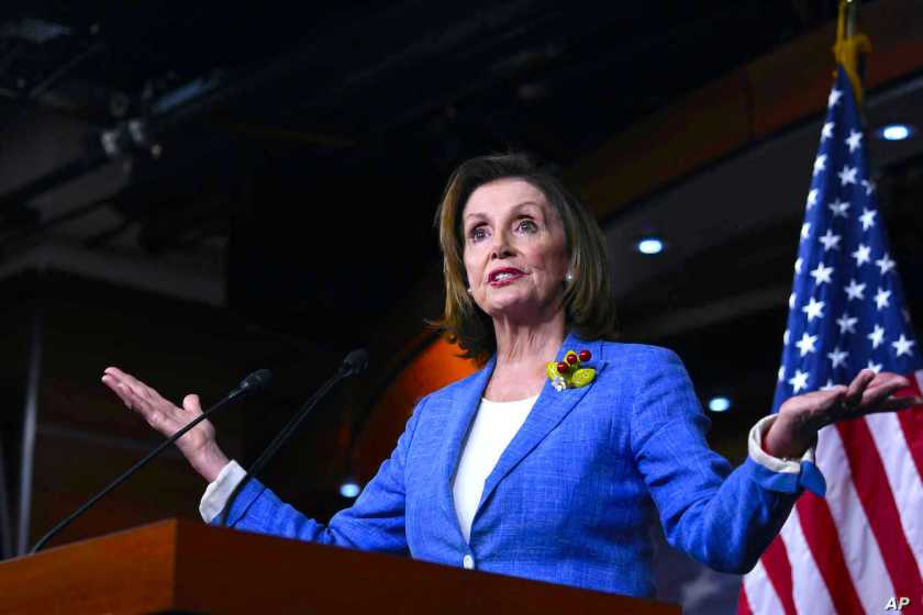 La presidenta de la Cámara de Representantes, Nancy Pelosi.