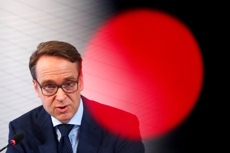 FILE PHOTO: German Bundesbank President Jens Weidmann presents the annual 2018 report in Frankfurt