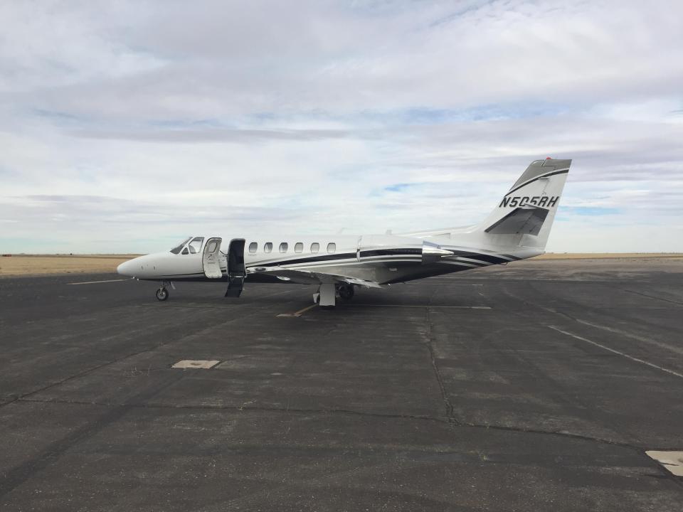 A plane waits for takeoff at the Artesia Municipal Airport on Dec. 21, 2021. Artesia's airport and Carlsbad's Cavern City Air Terminal received a $295,000 a piece from the federal government for various improvements.