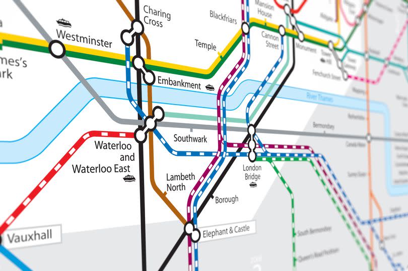 Some of the coloured lines we knew and loved have disappeared off the Tube map since 1990 -Credit:Getty Images