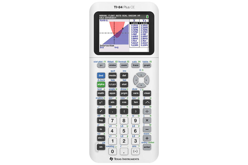 TI-84 Plus CE in Bright White