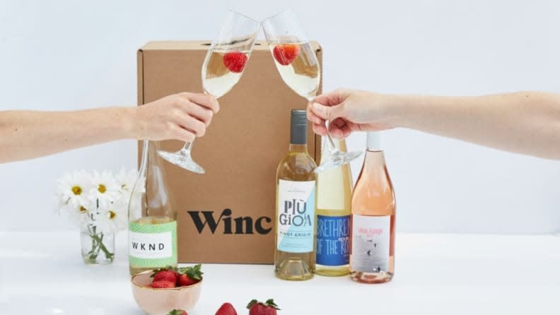 Sign up for a Winc wine subscription and save big on your first four bottles just in time for Valentine's Day 2023.