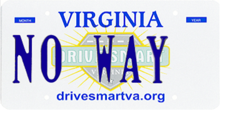 Virginia regularly rejects customized license plate ideas for a variety of reasons.