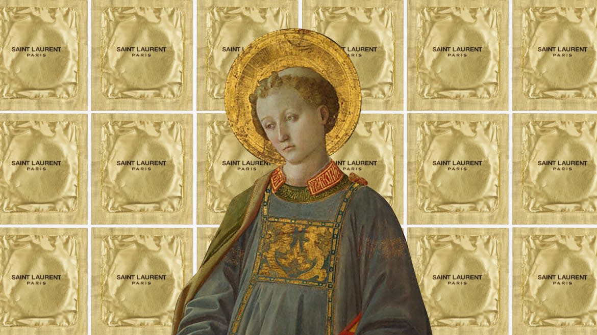 Photo Illustration by Elizabeth Brockway/The Daily Beast/YSL/Fra Filippo Lippi