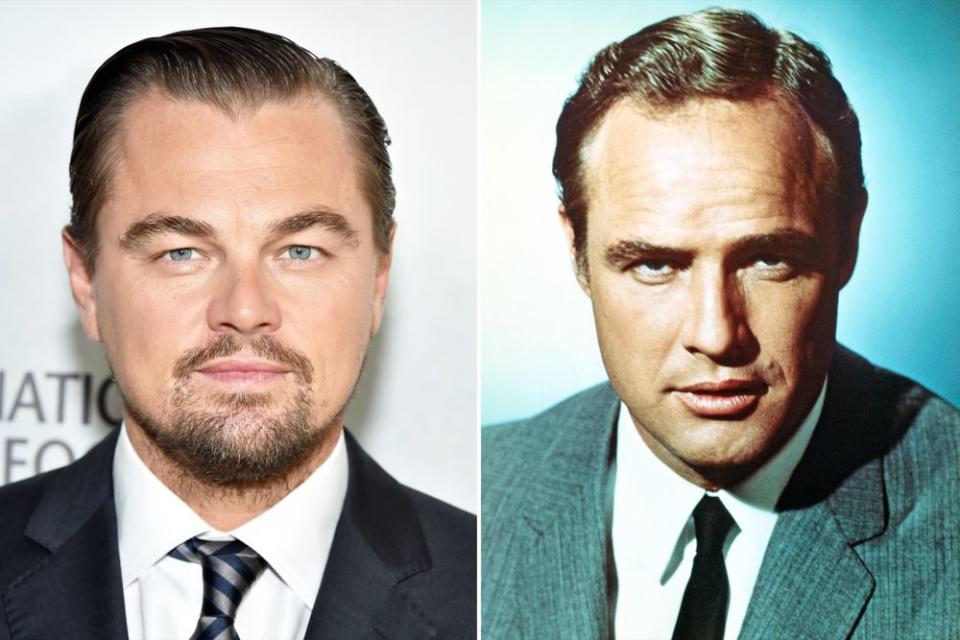 Leonardo DiCaprio and Marlon Brando