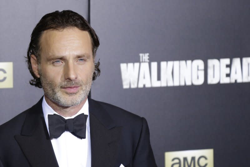 Andrew Lincoln attends "The Walking Dead" Season 6 premiere in 2015. File Photo by John Angelillo/UPI