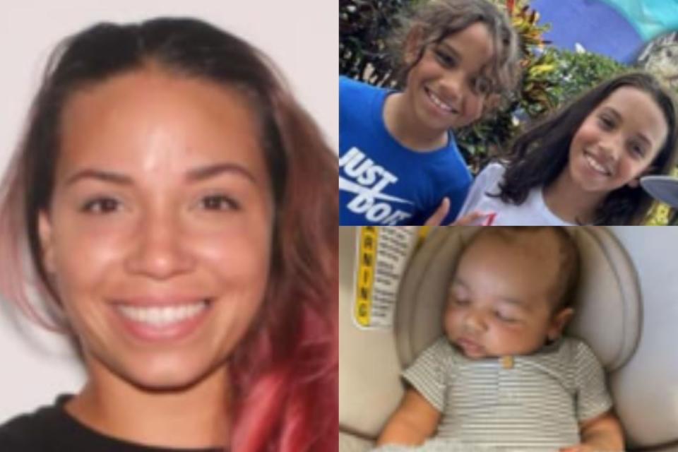 Police said Mirella Mendez Pagan is missing and has her three children with her.