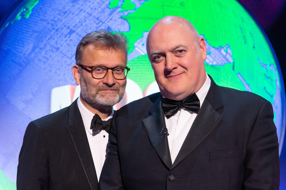 Hugh Dennis and Dara O'Brian bid farewell to Mock the Week. (BBC)