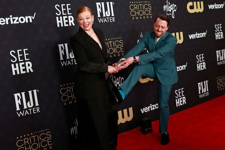 Sarah Snook y Kieran Culkin se 