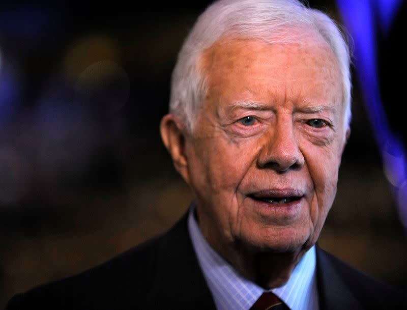 FILE PHOTO - Former U.S. President Jimmy Carter attends the 2008 Democratic National Convention in Denver