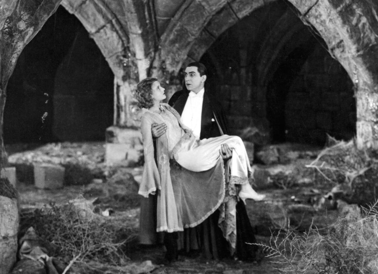Modern vampires like Dracula may be dashing, but they certainly weren't in the original vampire myths. <a href="https://www.gettyimages.com/detail/news-photo/helen-chandler-is-carried-by-bela-lugosi-in-a-scene-from-news-photo/159821076" rel="nofollow noopener" target="_blank" data-ylk="slk:Archive Photos/ Moviepix via Getty Images;elm:context_link;itc:0;sec:content-canvas" class="link ">Archive Photos/ Moviepix via Getty Images</a>