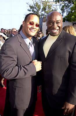 The Rock and Michael Clarke Duncan at the Universal city premiere of Universal's The Mummy Returns