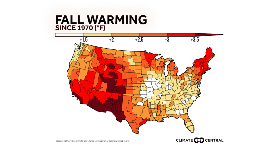 Fall is getting warmer. This mean summer times temperatures are lingering longer, extending the tick, mosquito and allergy seasons.