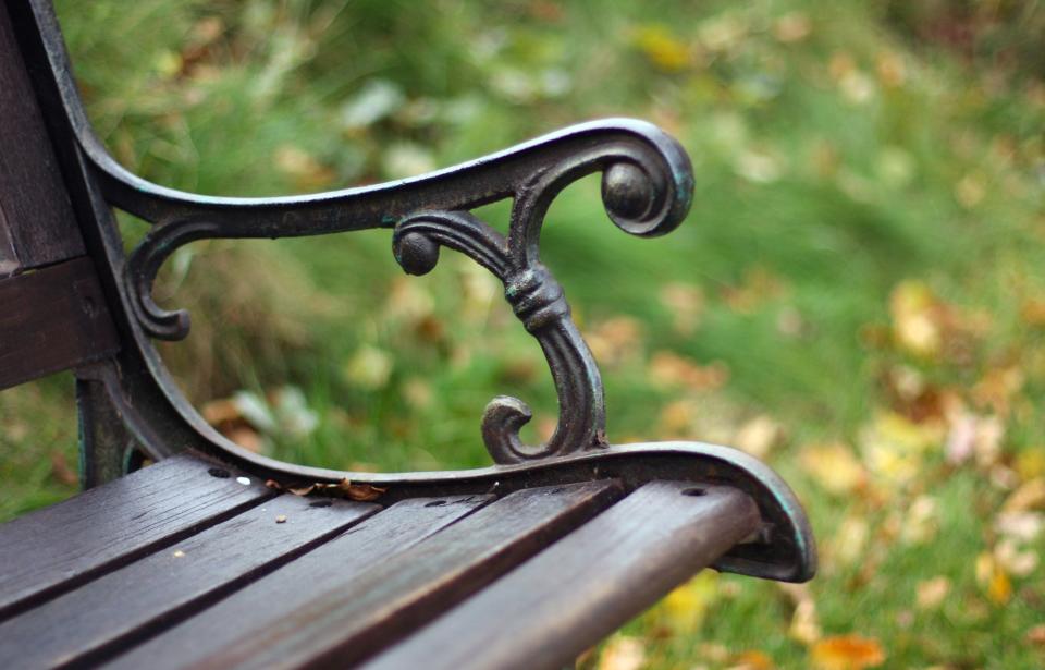 a park bench