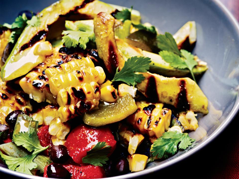 Grilled Corn, Poblano, and Black Bean Salad