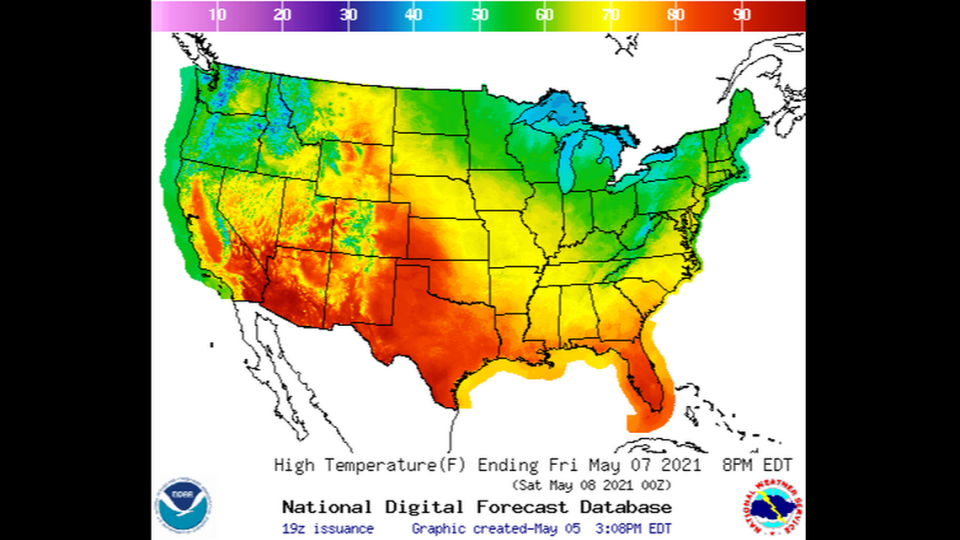 Temperatures are expected rise across the South days after a line of strong storms spawned dangerous weather and tornadoes.