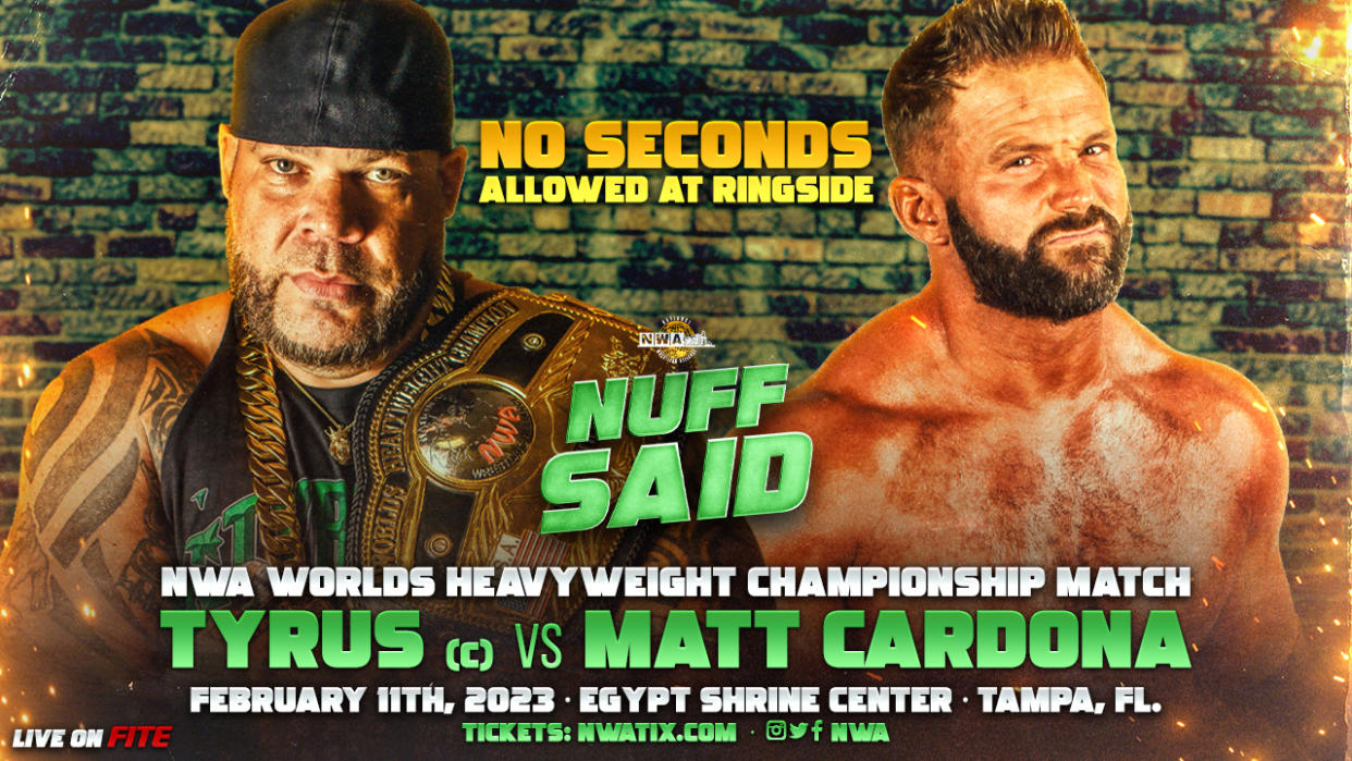 Stipulation Set For World Title Bout, Two Championship Matches Added To NWA Nuff Said