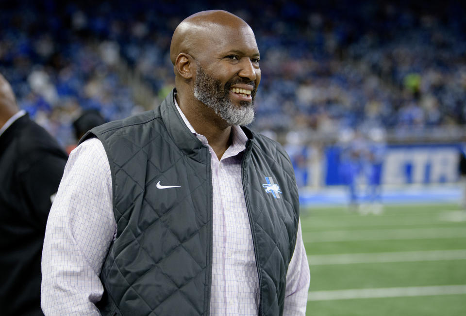 Detroit Lions general manager Brad Holmes. Mandatory Credit: Lon Horwedel-USA TODAY Sports