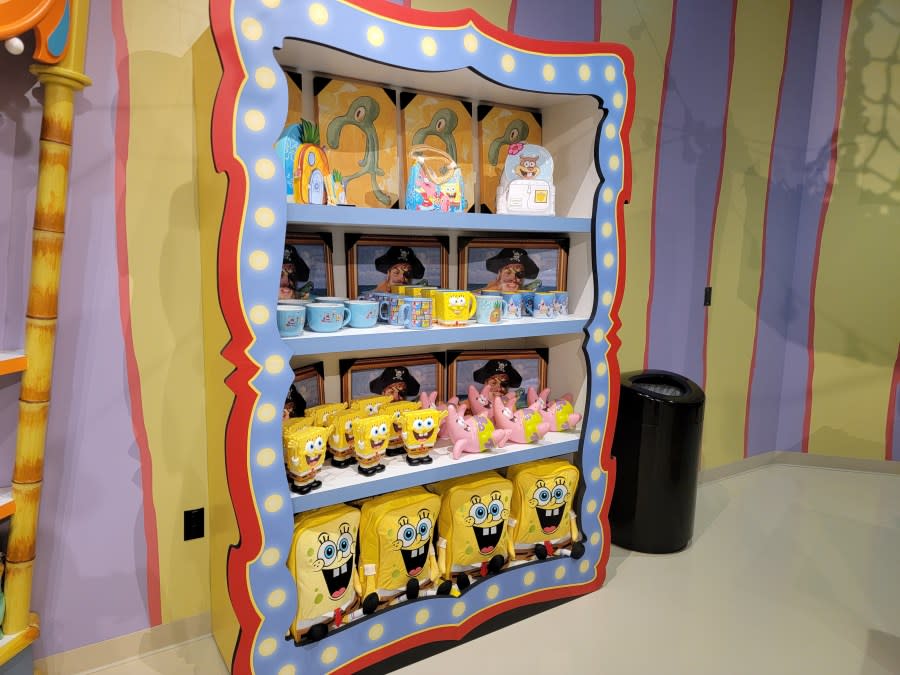 Spongebob’s Crazy Carnival Ride’s after-ride gift shop (KLAS)