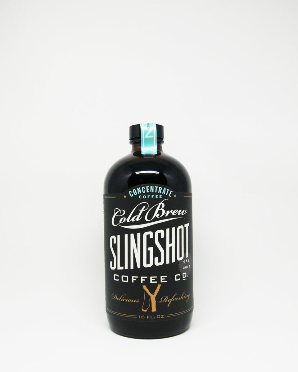 The husband-and-wife team behind Slingshot has been in the coffee industry for 15 years and it shows. The cold brew concentrate has notes of citrus and fruit that add a nice flavor to your morning java. The 16 oz bottles are <a href="http://slingshotcoffeecompany.com/shop/" target="_blank">available in packs of two online for $22</a>.