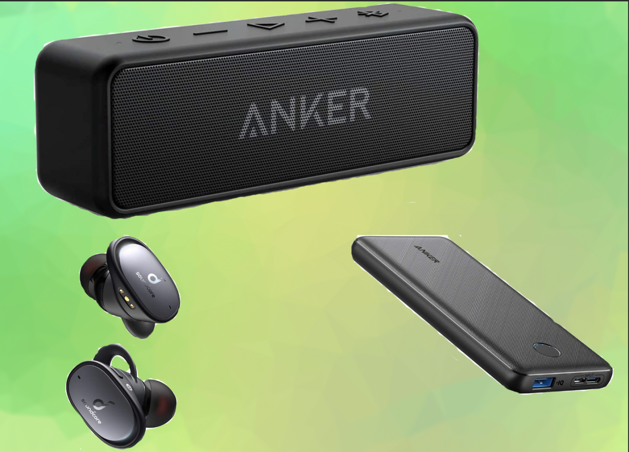Anker ear buds, speaker and battery