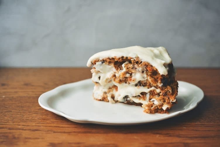 <strong>Get the <a href="http://food52.com/recipes/28074-everything-carrot-cake-swiss-cream-cheese-mascarpone-frosting" target="_blank">Everything Carrot Cake + Swiss Cream Cheese-Mascarpone Frosting recipe</a> from cristinasciarra via Food52</strong>