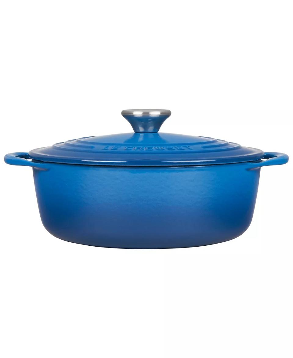 2.75-Qt. Enameled Cast Iron Shallow Round Dutch Oven