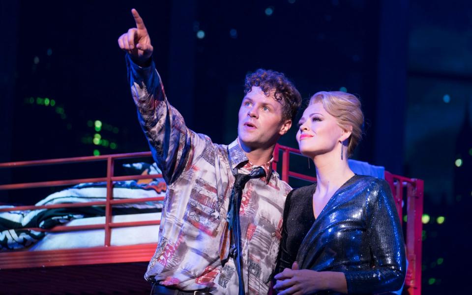 Jay McGuiness and Kimberley Walsh in Big: The Musical at the Dominion Theatre - Alastair Muir