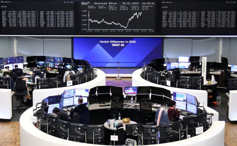 German share price index DAX graph is pictured at the stock exchange in Frankfurt